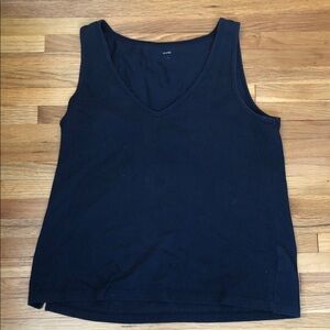 Madewell Black V-Neck Tank